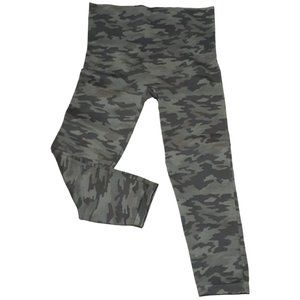 Spanx Women's Camo Cropped Leggings Green Size Extra Large